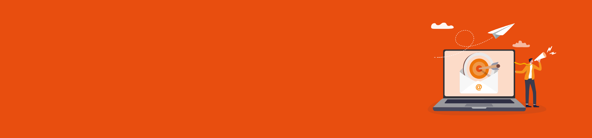 Graphic showing a target in the middle of a laptop screen